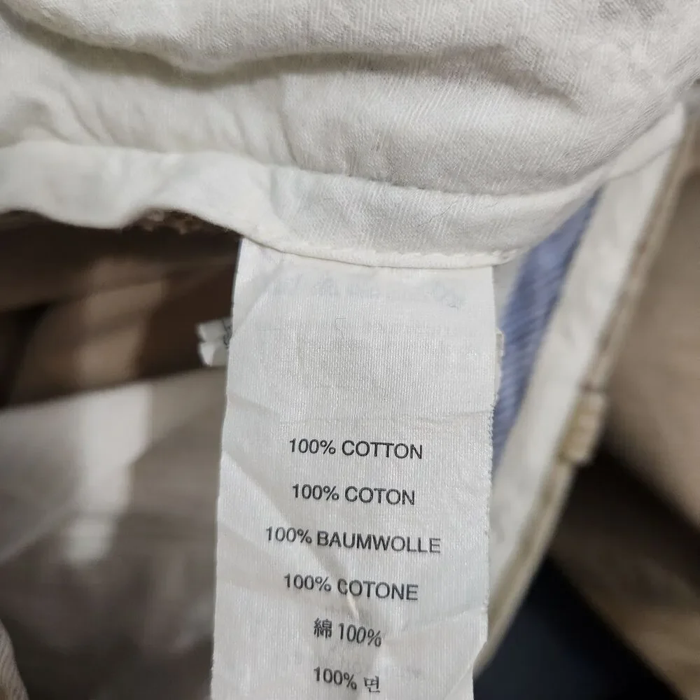 J. Crew 1040 Chino Pants Men 36X34(32) Tan Straight Leg